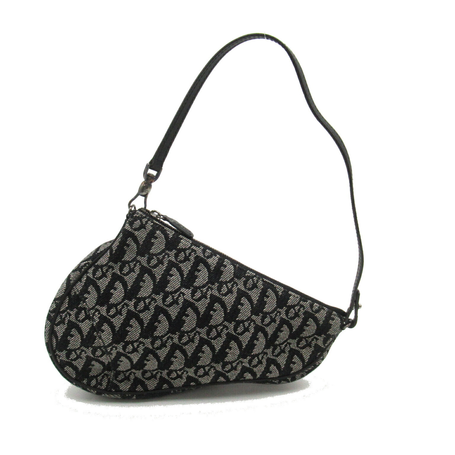 Dior Saddle Pouch Accessory Pouch Leather Black